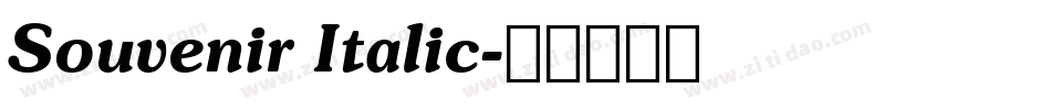 Souvenir Italic字体转换